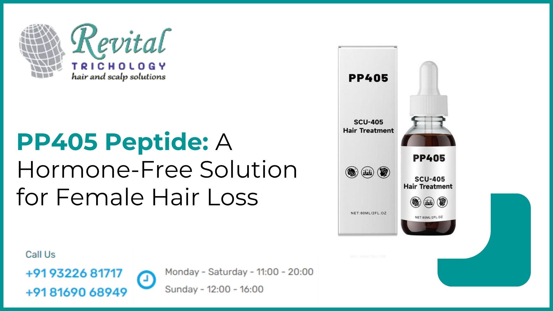 Why PP405 Peptide Is Promising for Female Pattern Hair Loss Treatment Without Hormonal Side Effects