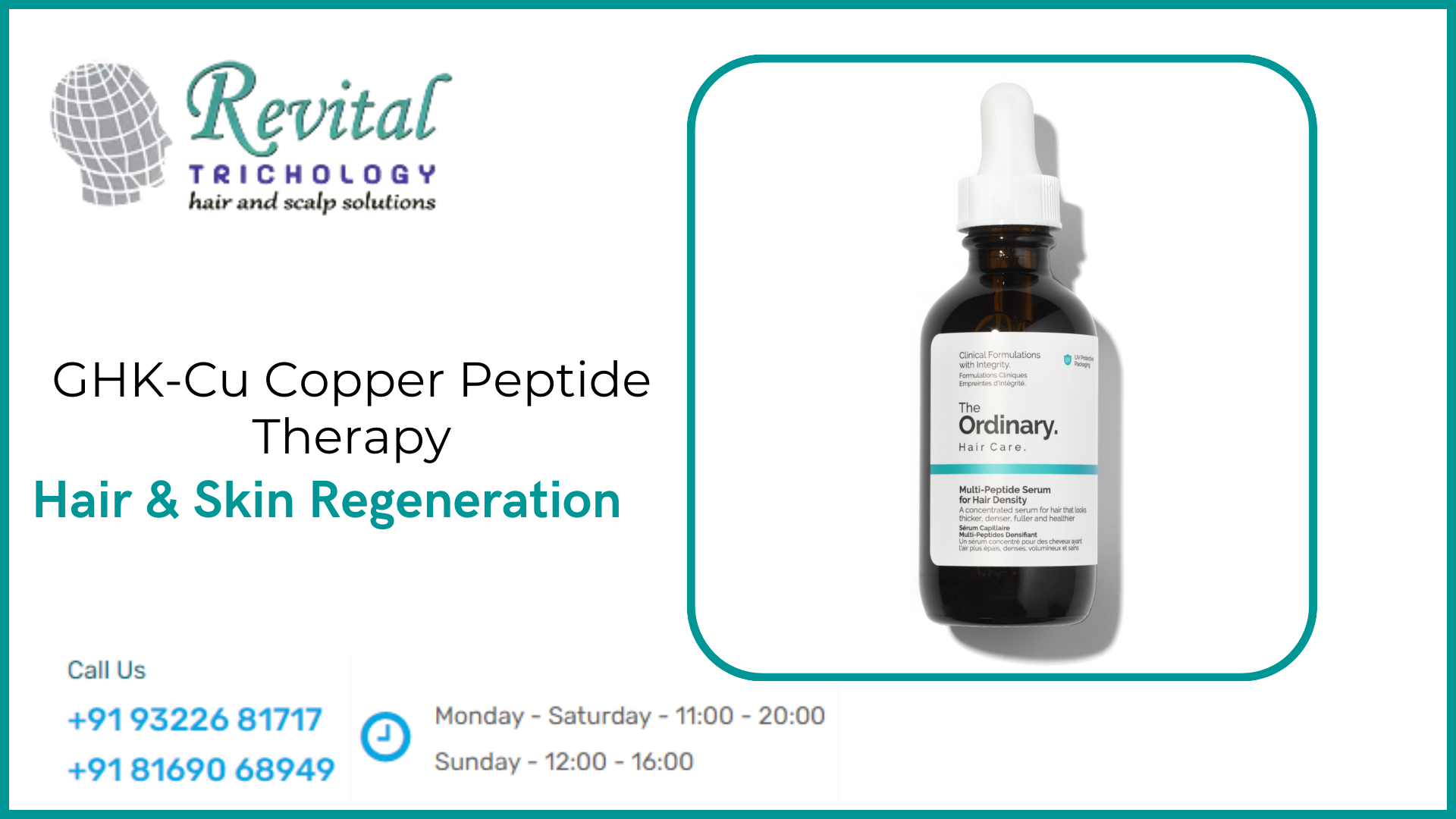 GHK-Cu Copper Peptide Therapy for Hair & Skin in Mumbai & Across India