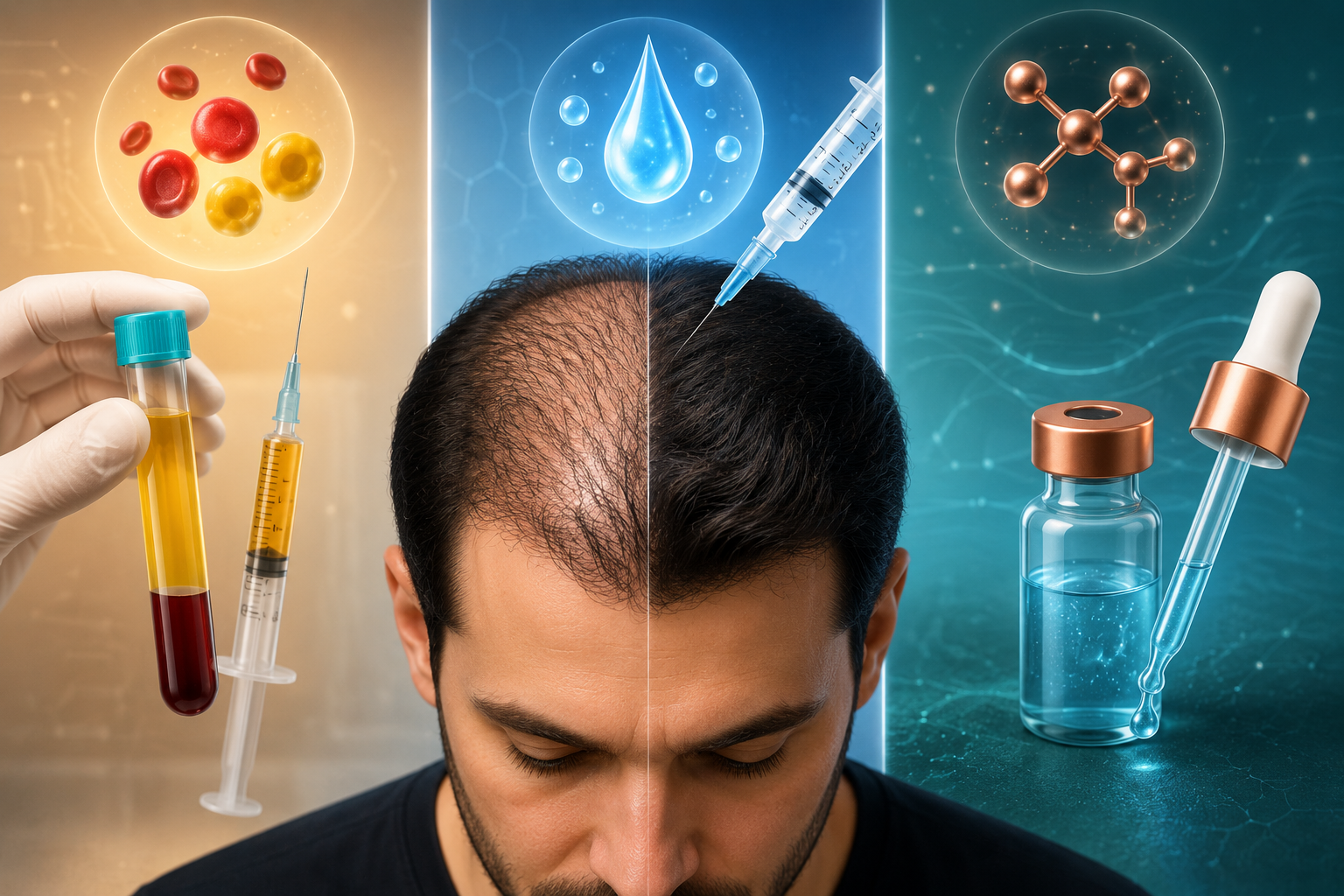 PRP vs Mesotherapy vs Copper Peptide: Which Is Best for Hair Loss?