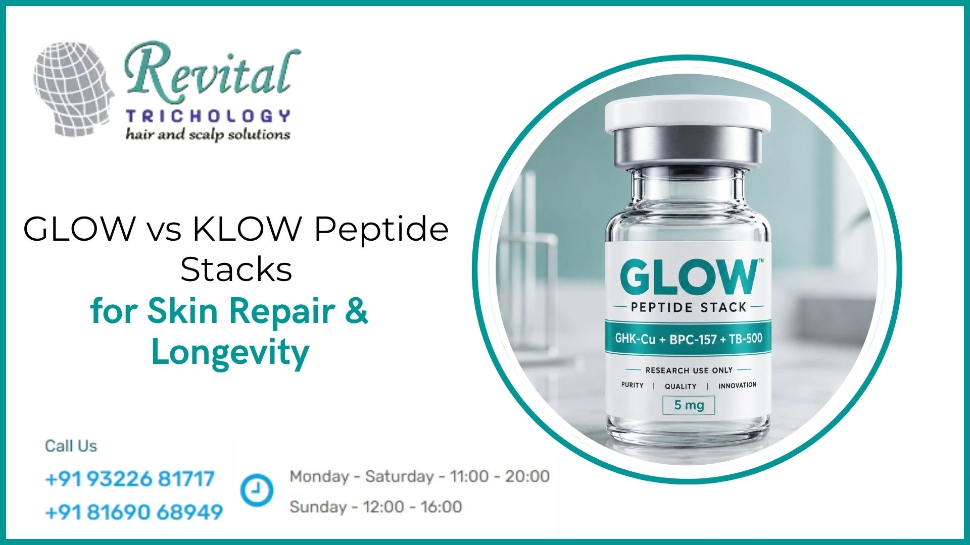 GLOW and KLOW Peptide Stacks: The New Conversation Around Skin, Repair and Longevity